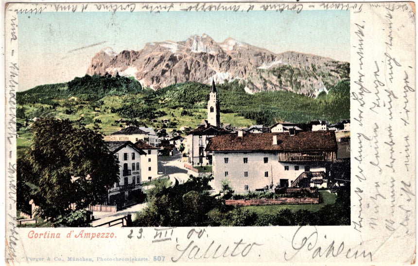 Cartolina antica Cortina d Ampezzo
