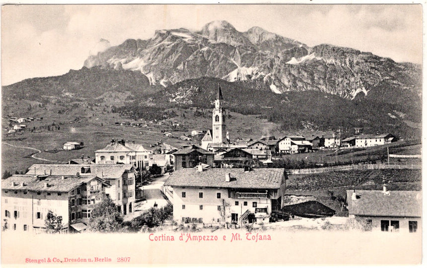 Cartolina antica Cortina d Ampezzo e mit Tofane