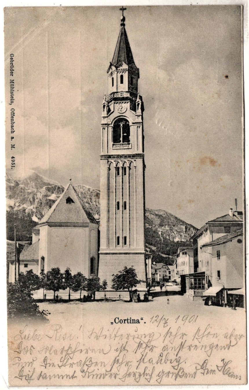 Cartolina antica Cortina