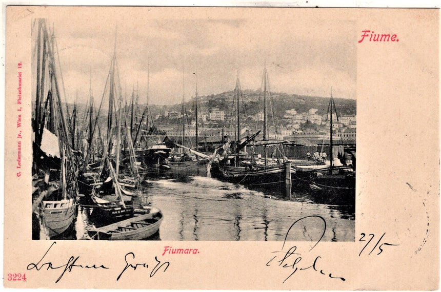 Cartolina antica Fiume Fiumara