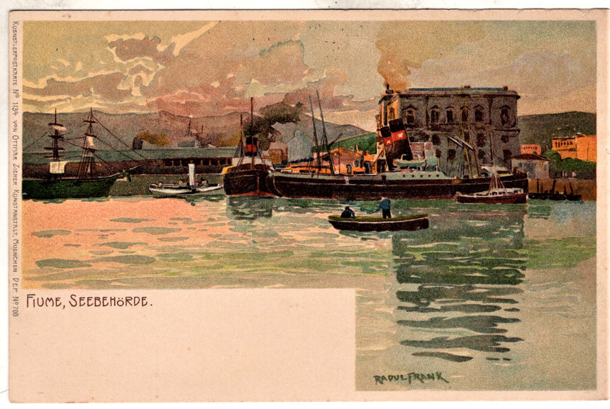 Cartolina antica Fiume Seebehorde