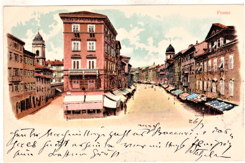 Cartolina antica Fiume