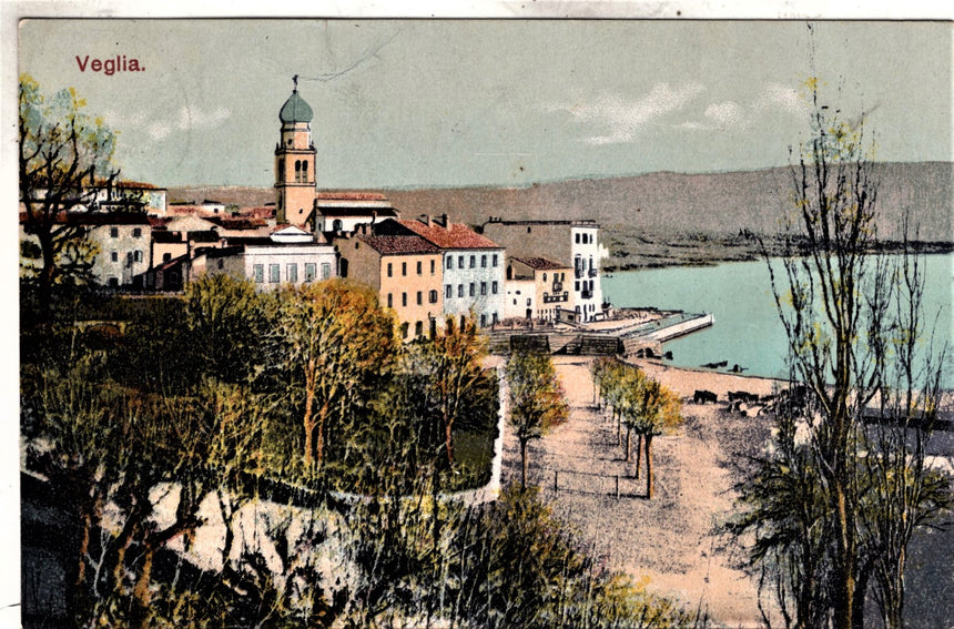 Cartolina antica Veglia Croazia