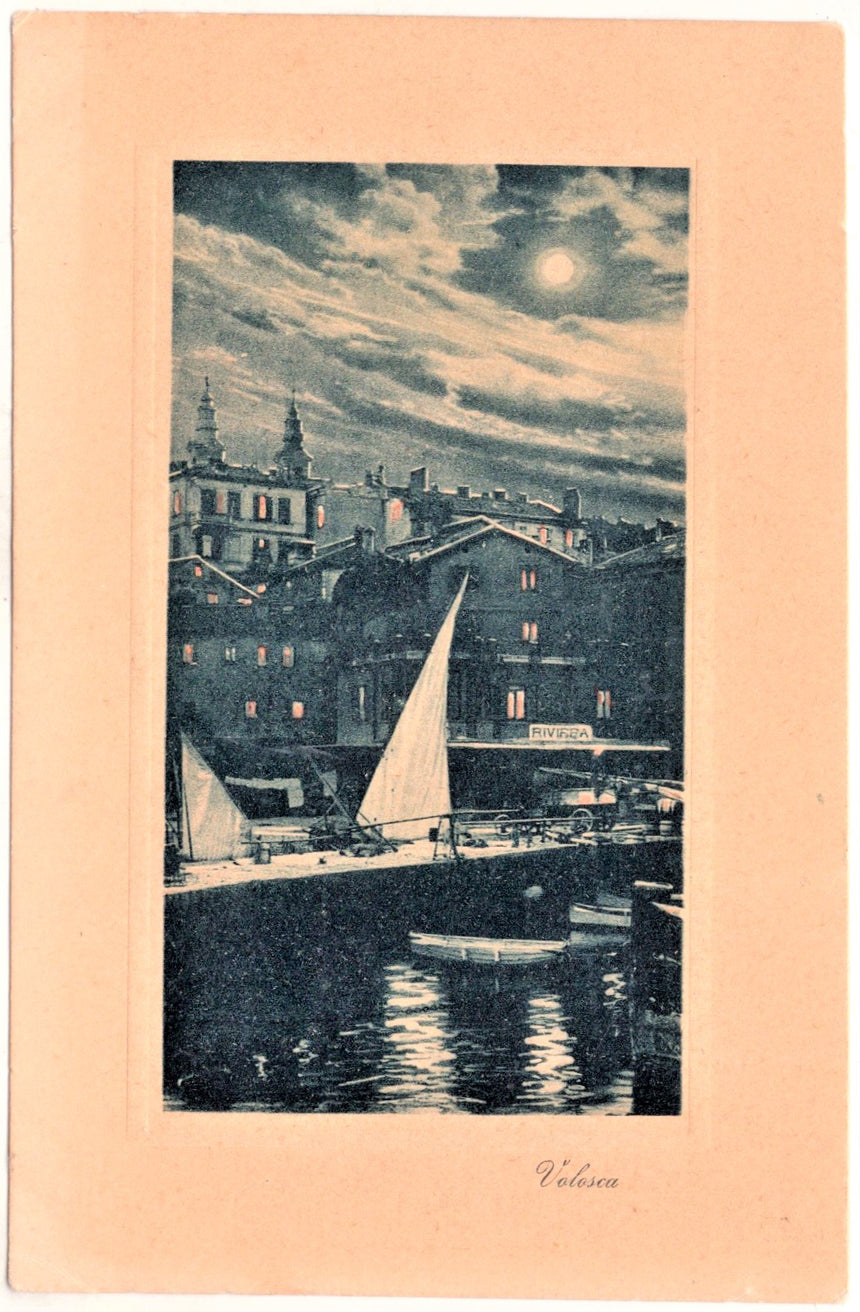 Cartolina antica Abbazia Volosca Croazia