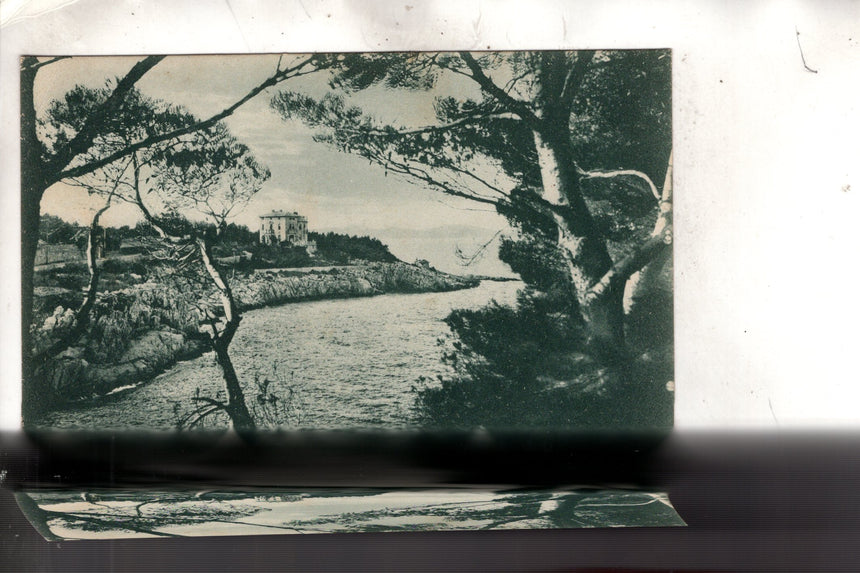 Cartolina antica Lussingrande il porto Croazia Istria