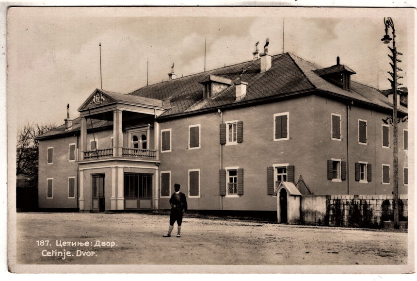 Cartolina antica Cetinje Cattaro Montenegro Croazia