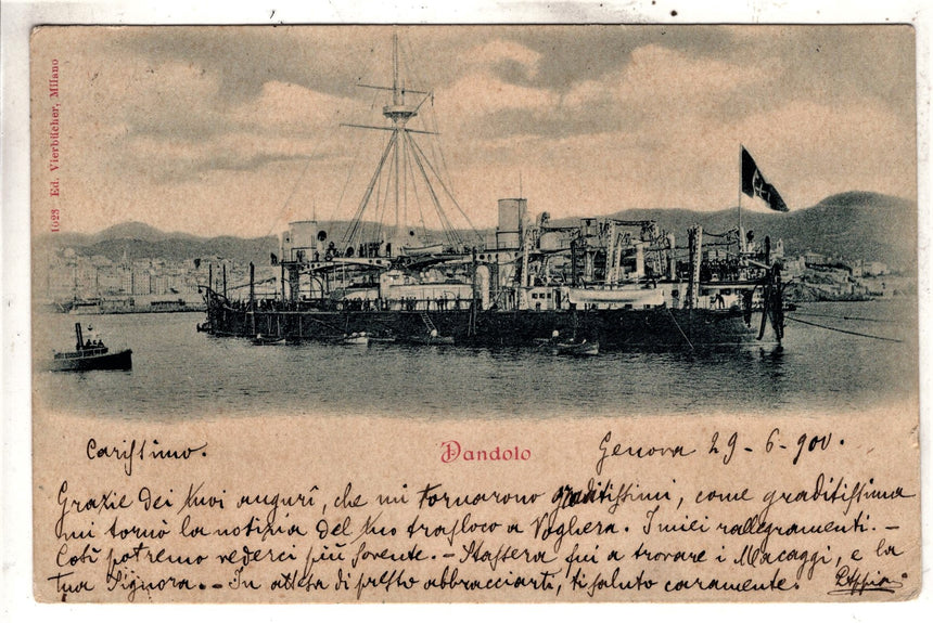 Cartolina antica Genova Dandolo