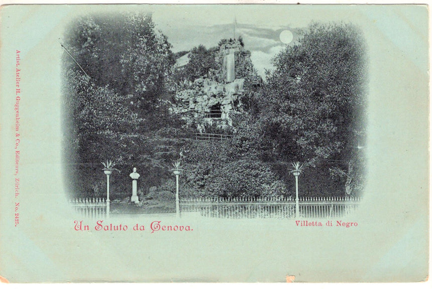 Cartolina antica Genova Villa di Negro