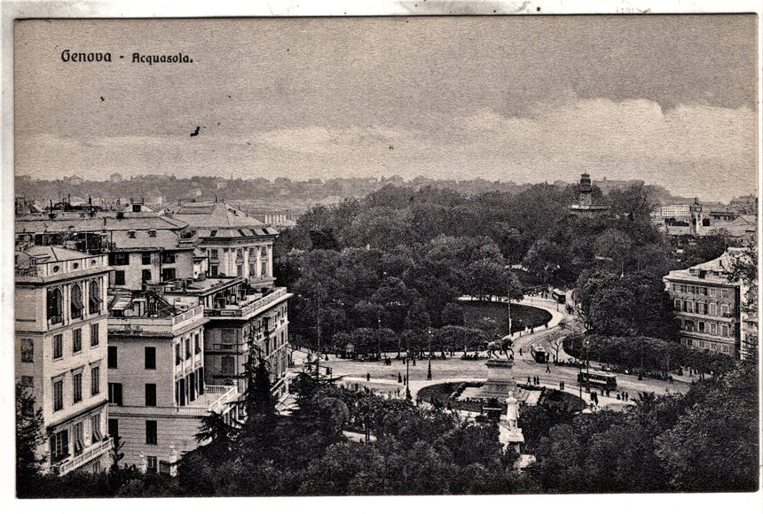 Cartolina antica Genova Acquasola