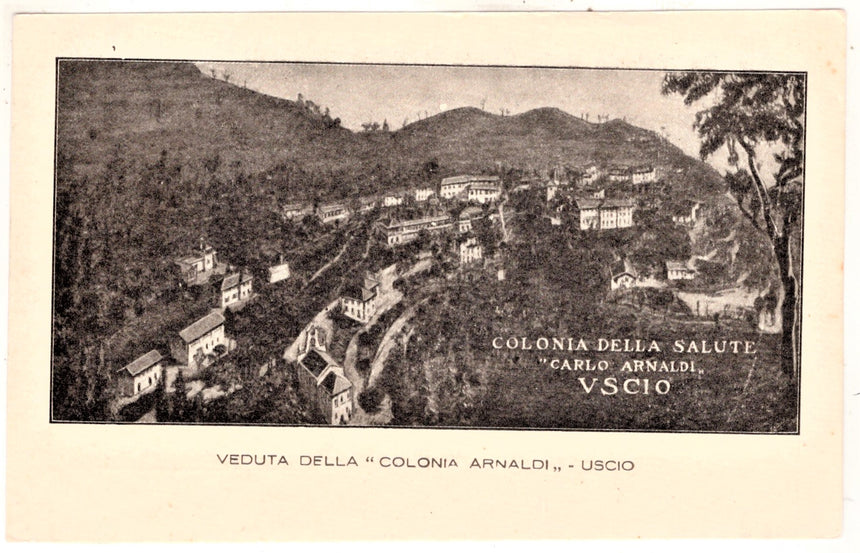 Cartolina antica Uscio Colonia dellaSalute Carlo Arnaldi