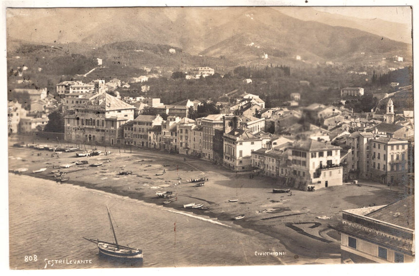 Cartolina antica Sestri Levante foto Civicchioni