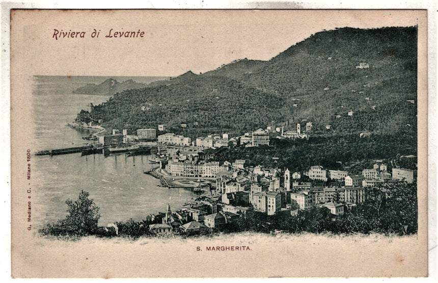 Cartolina antica Riviera di Levante S.Margherita