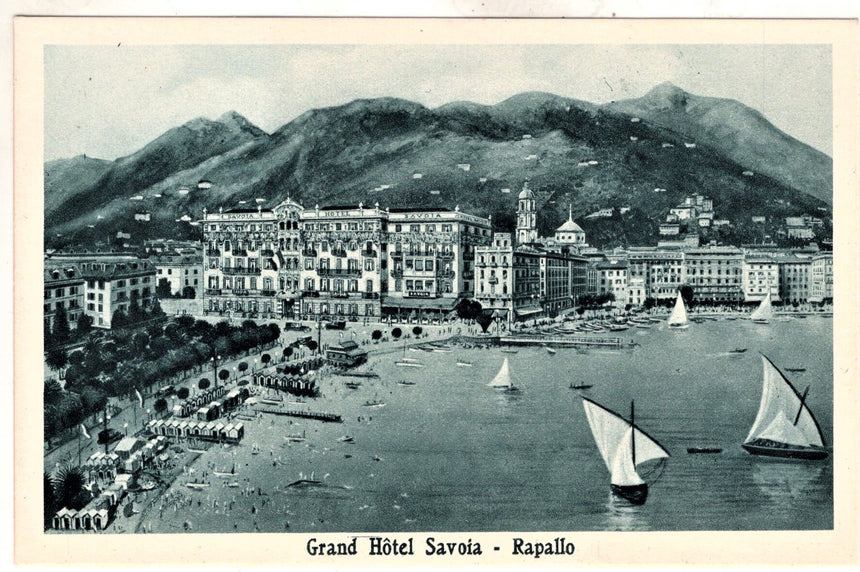 Cartolina antica Rapallo Gran Hotel Savoia