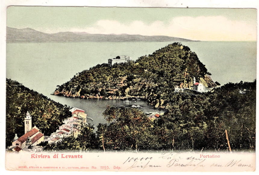 Cartolina antica Portofino Riviera di Levante