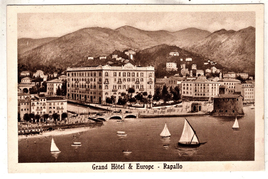 Cartolina antica Rapallo Gran Hotel Europe