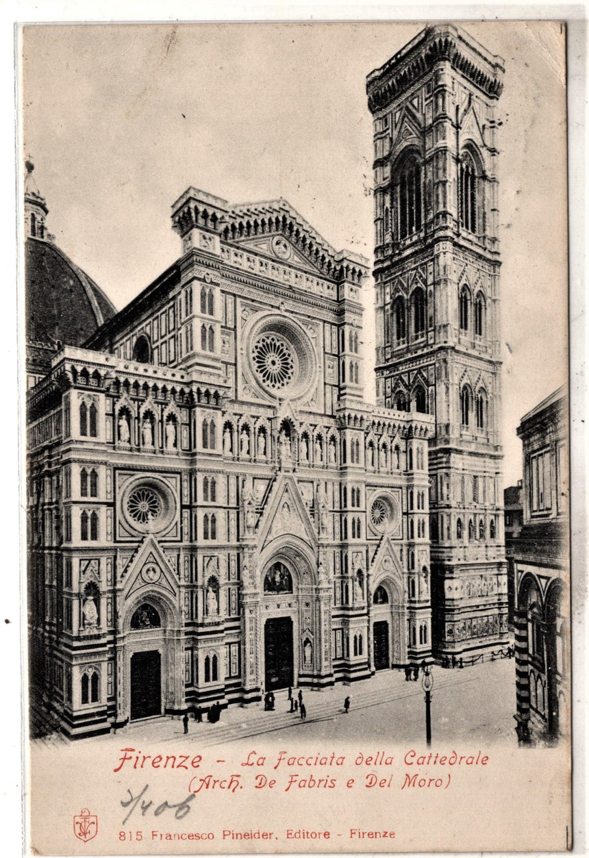 Cartolina antica Firenze la Cattedrale