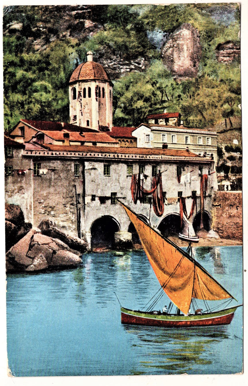 Cartolina antica San Fruttuoso Genova