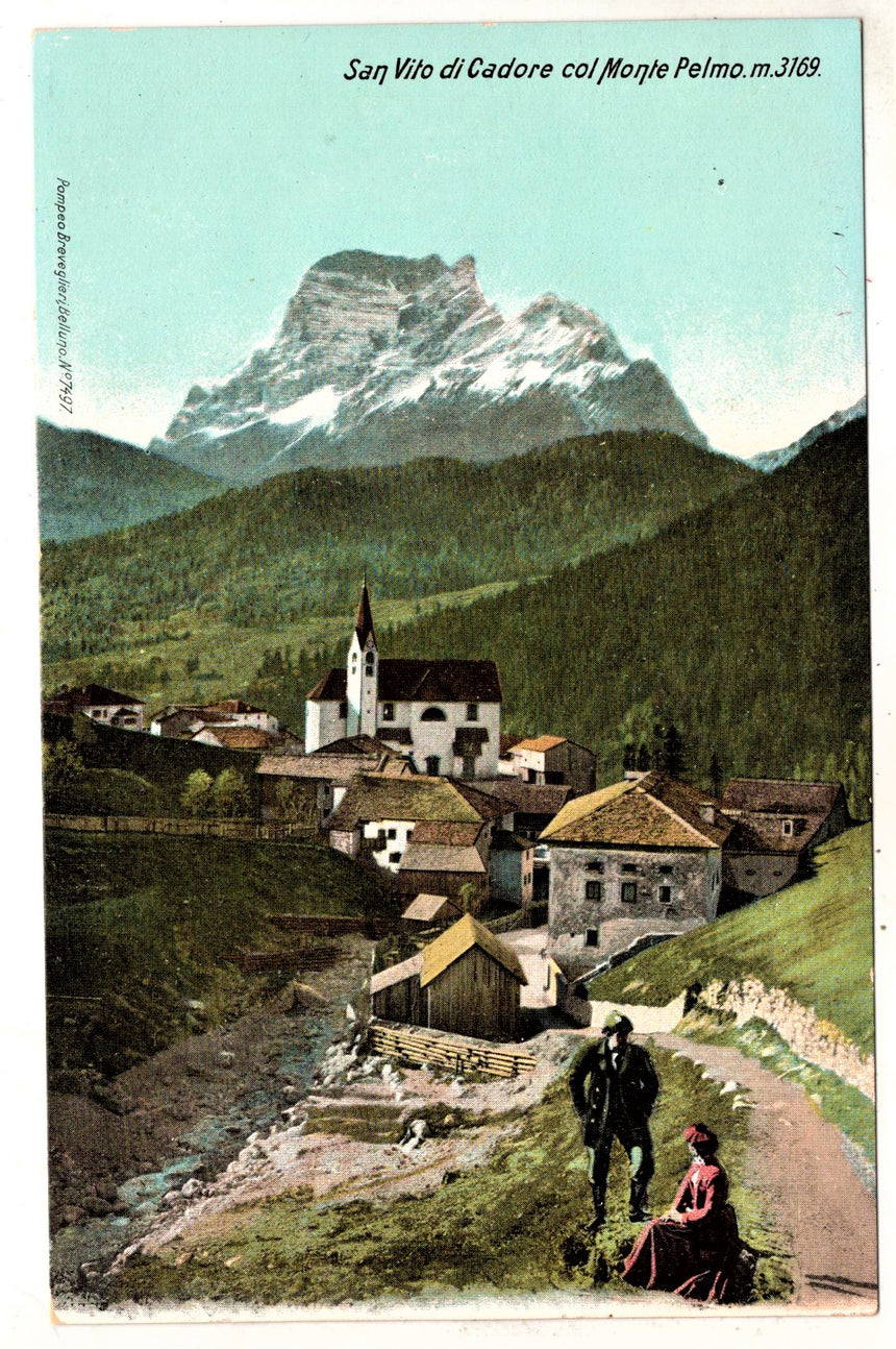 Cartolina antica San Vito di Cadore Belluno