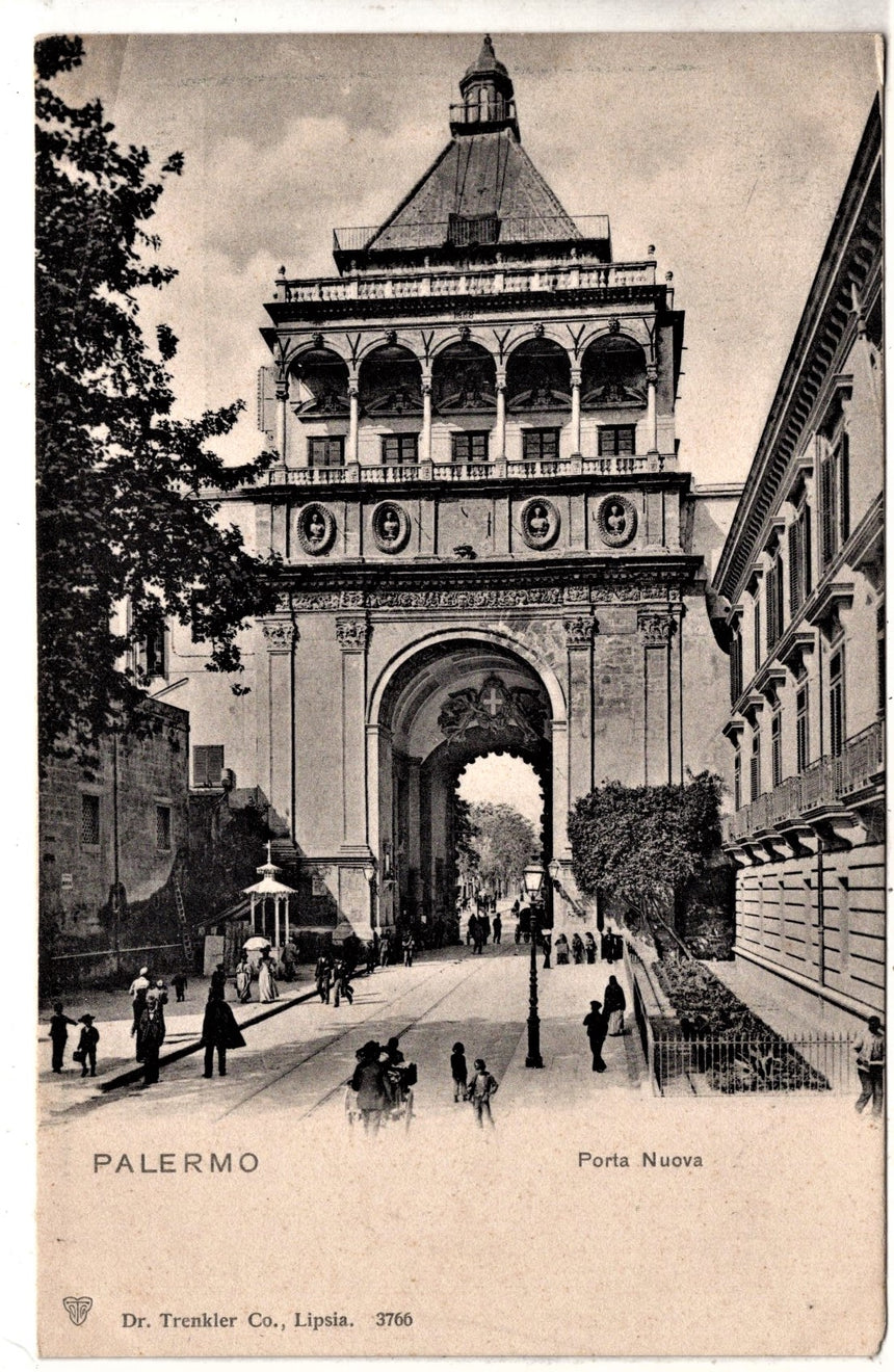 Cartolina antica Palermo porta Nuova