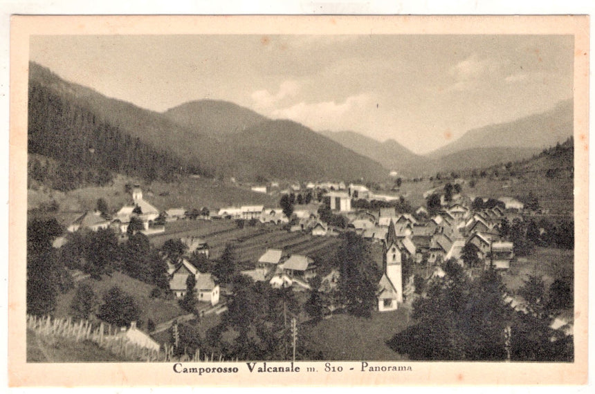 Cartolina antica Camporosso Valcanale Udine