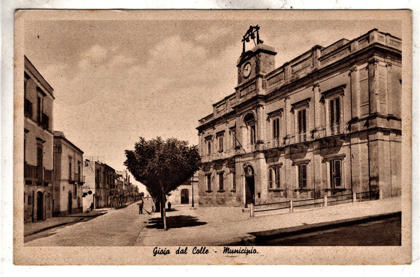 Cartolina antica Gioia del Colle municipio Bari