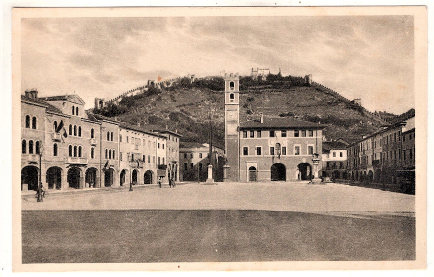 Cartolina antica Marostica per Pergine