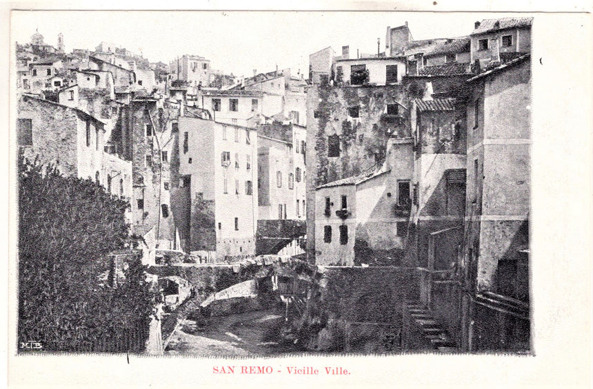 Cartolina antica San Remo Vicille Ville Imperia