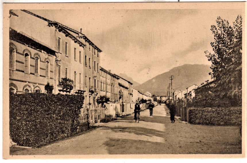 Cartolina antica Schio nuovo quartiere via Fusinieri Vicenza