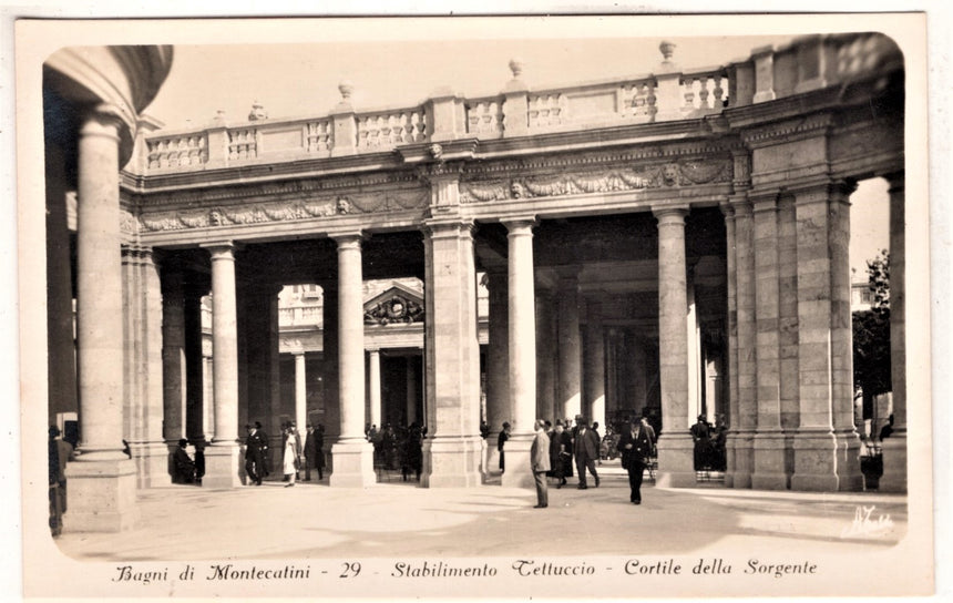 Cartolina antica Bagni di Montecatini Tettuccio