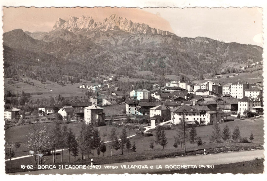 Cartolina antica Borca di Cadore