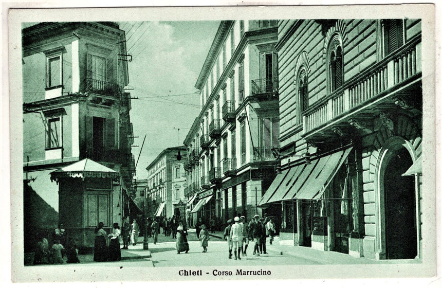 Cartolina antica Chieti corso Marrucino