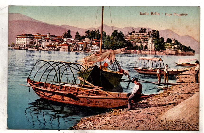 Cartolina antica Isola Bella lago Maggiore