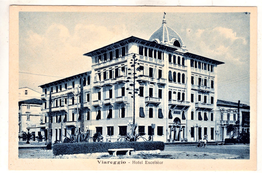 Cartolina antica Viareggio Hotel Excelsior