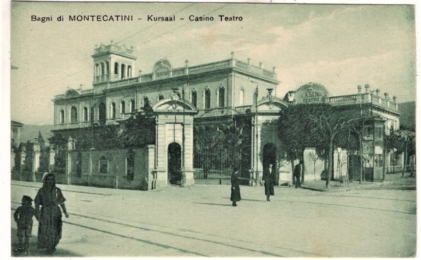 Cartolina antica Montecatini Kursaal Casino Teatro Pistoia