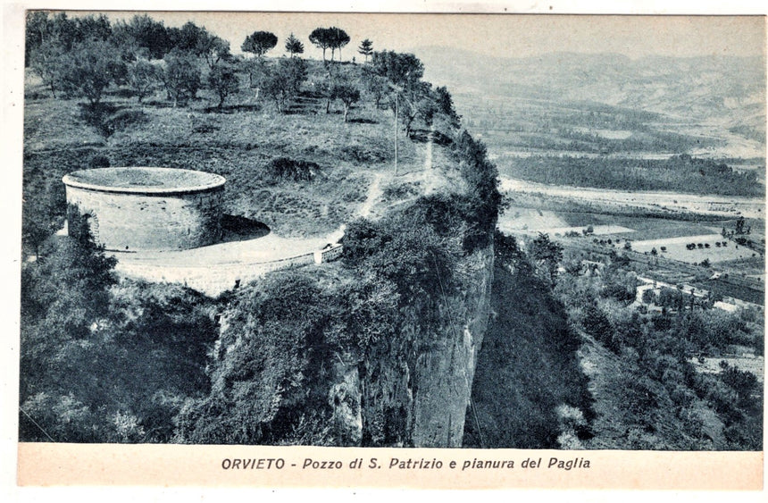 Cartolina antica Orvieto pozzo di San Patrizio