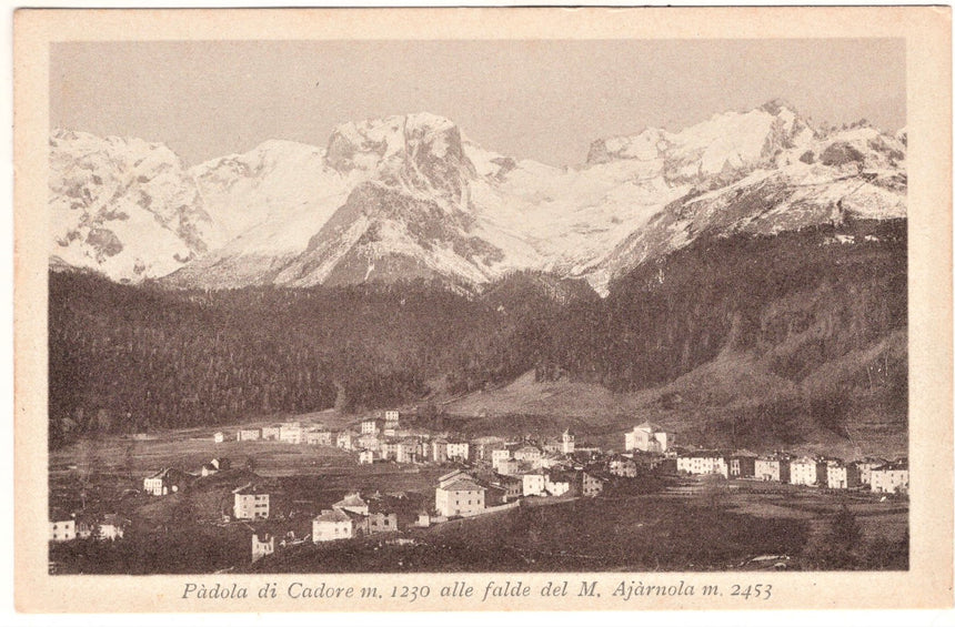 Cartolina antica Padola di Cadore