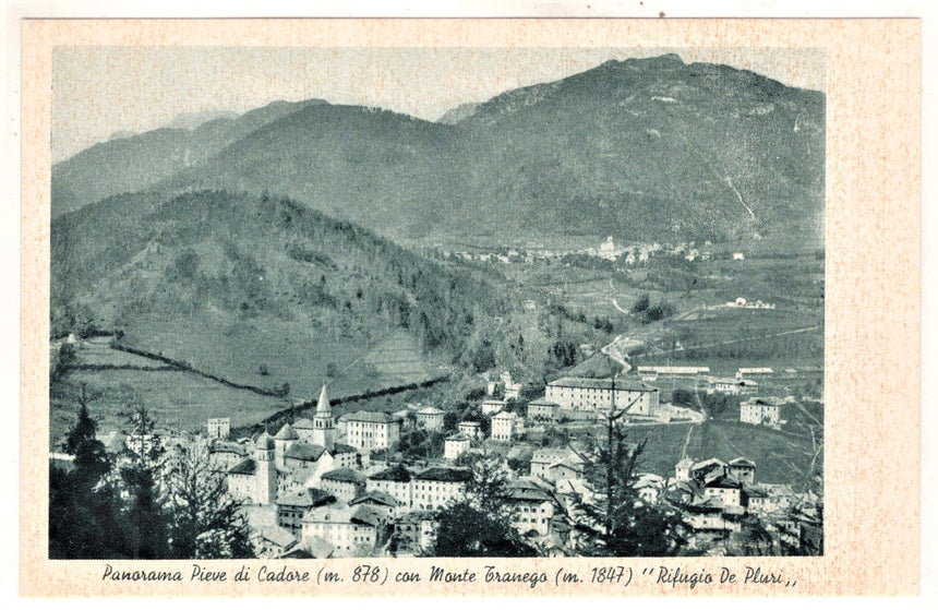 Cartolina antica Pieve di Cadore Belluno