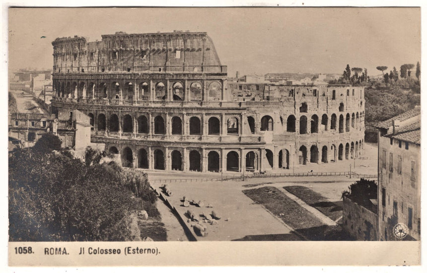 Cartolina antica Roma il Colosseo Foto N.P.G.