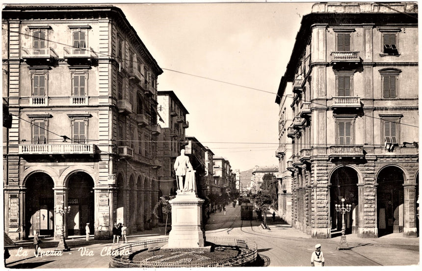 Cartolina antica La Spezia via Chiodo