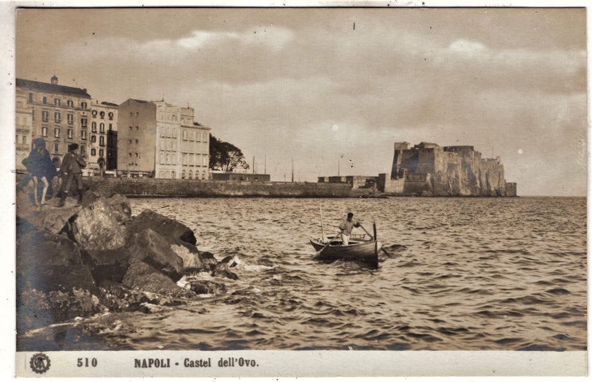 Cartolina antica Napoli Castel dell Ovo