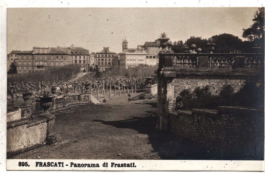 Cartolina antica Frascati panorama Foto N.P.G.