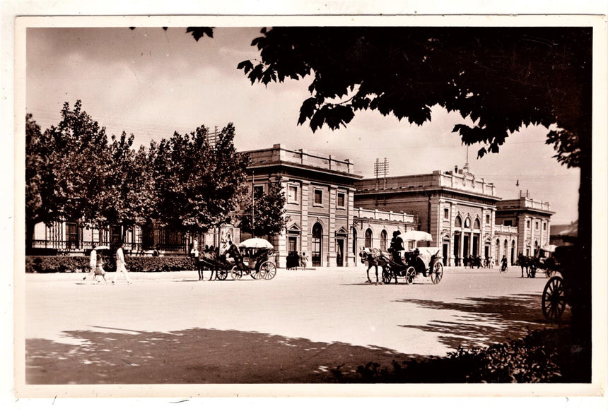 Cartolina antica Rimini la Stazione ferroviaria