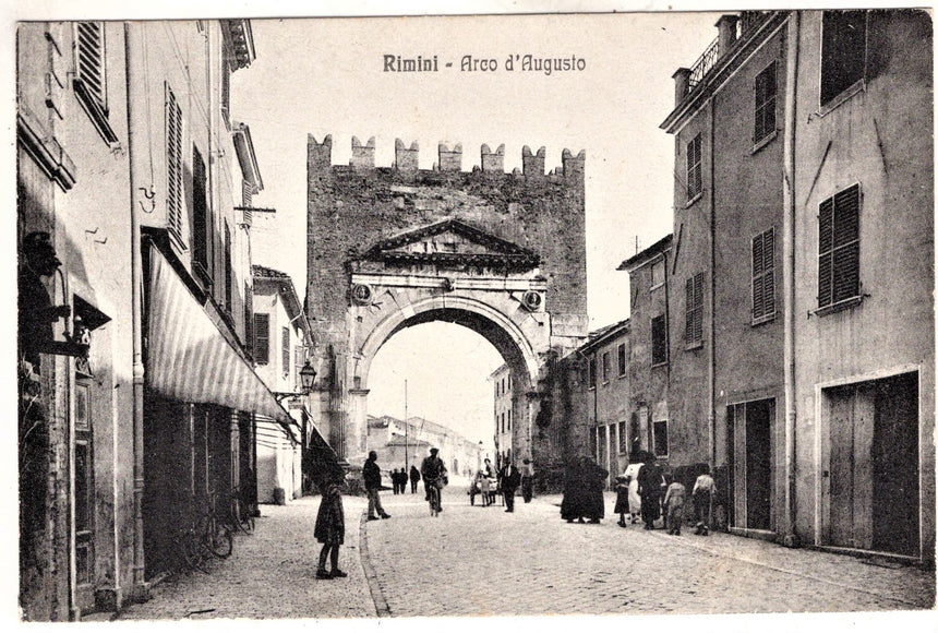 Cartolina antica Rimini Arco d Augusto