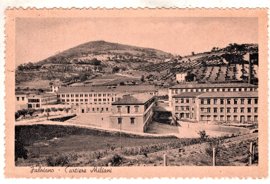 Cartolina antica Fabriano Cartiere Miliani Ancona