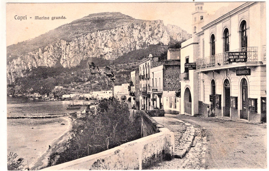 Cartolina antica Capri Marina grande Hotel