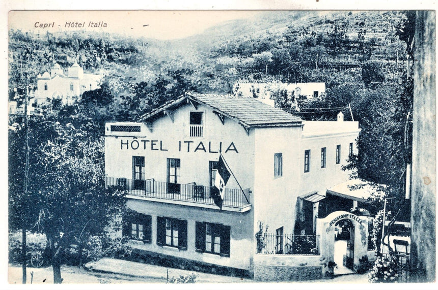 Cartolina antica Capri Hotel Italia