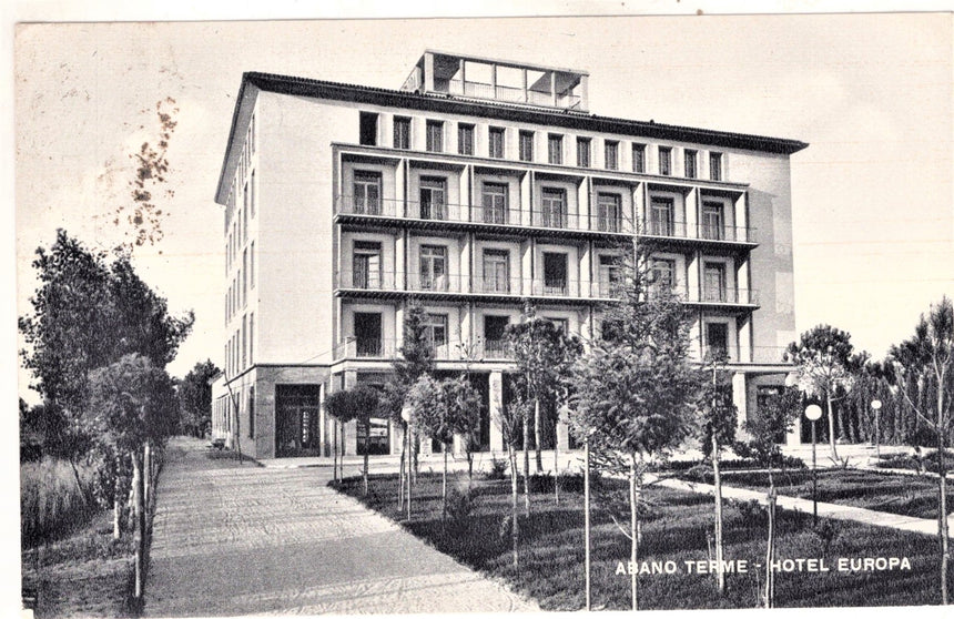 Cartolina antica Abano Hotel Europa