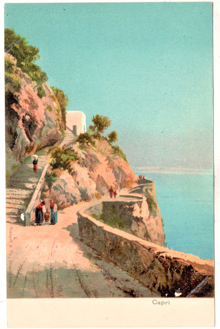 Cartolina antica Capri Napoli