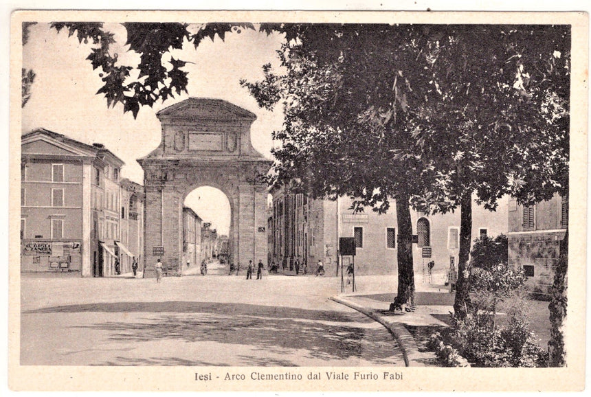 Cartolina antica Jesi Arco di Costantino