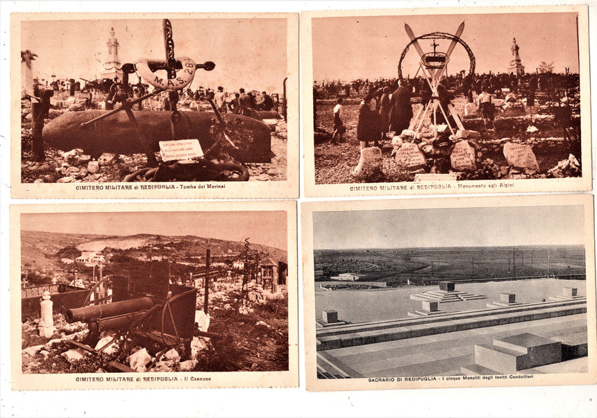 Cartolina antica Redipuglia cimitero militare